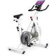 Capital Sports - Evo Deluxe Vélo cardio training Bluetooth volant d'inertie 20 kg - Blanc