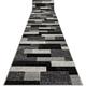 Tapis de couloir feel 5756/16811 rectangles gris 100 cm grey 100x120 cm