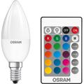 Osram - Set 2 Lampadine 4.5W led rgb + Warm White 2700K Attacco E14 Con Telecomando