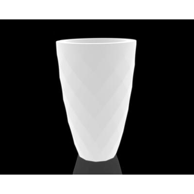 Vondom »VASO« Planter Outdoor Pflanzengefäß - LED - Beleuchtung 65x100 cm / Weiß LED