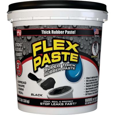 Flex Paste 3 Lb. Rubber Sealant, Black - 1 Each