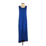 Apt. 9 Casual Dress - A-Line: Blue Solid Dresses - Women's Size X-Small