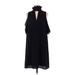 Kaari Blue Casual Dress: Black Dresses - Women's Size 4
