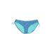 American Eagle Outfitters Swimsuit Bottoms: Blue Polka Dots Swimwear - Women's Size Small