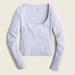 J. Crew Tops | J. Crew Nwt Women's Scoopneck Ribbed Long-Sleeve T-Shirt | Color: Blue | Size: Various