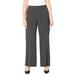 Plus Size Women's Refined Wide Leg Pant by Catherines in Rich Grey (Size 5X)