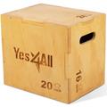 Yes4All 3 in 1 Holz Plyokasten mit 4 verschiedenen Größen - Lieferumfang: verpackte Schrauben zur einfachen Montage, C-Light Wood Color, 60.9cm x 50.8cm x 40.6cm X4AH