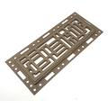 Ventiques Flush Mount Vent Cover Metal Floor Register Aluminum in Gray | 0.5 H x 4 W in | Wayfair OF410tndds