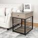 Tucker Murphy Pet™ Bairo Floor Shelf End Table w/ Storage Wood in Gray | 28.9 H x 23.4 W x 20 D in | Wayfair 1DEE8F616B5B405ABD6946A63E794F8E