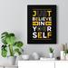 Trinx Inspirational Quote Canvas Just Believe In Your Self Wall Art Motivational Motto Inspiring Posters Prints Artwork Decor Ready To Hang Canvas | Wayfair