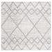 White 84 x 84 x 1.26 in Area Rug - The Twillery Co.® Varnell Area Rug Polyester | 84 H x 84 W x 1.26 D in | Wayfair