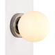 Barcelona Led - Applique murale globe en verre ava - E27 - IP44 - Chromé - Chromé