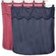 Cm 140 x 146(h), Bordeaux 05: Tente en nylon lavable pour coffre à couvercle de porte avec sangles