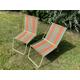 2 Vintage Restawile Retro Striped Folding Deck Garden Chairs 30s,40s,50s CamperVan, Prop