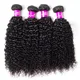 Tissage en Lot Péruvien Naturel Remy Cheveux Crépus Bouclés Ondulés Extensions de Queue de