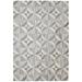 One of a Kind Hand-Woven Modern & Contemporary 5' x 8' Geometric Leather Grey Rug - 5'2"x7'8"