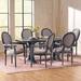 Columbia Fabric and Rubberwood Dining Set by Christopher Knight Home