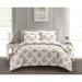 Chic Home Annalise 7 Piece Floral Medallion Pattern Print Duvet Set