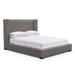 Tandem Arbor Roxborough Shelter Upholstered Bed Genuine Leather in Gray | 52 H x 71.5 W x 92.5 D in | Wayfair 110-11-QUE-15-ST-LE-PU-WE