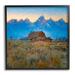 Stupell Industries Countryside Farm Pasture Barn Bold Blue Sunset 12.0 H x 12.0 W x 1.5 D in brownWood in Black Framed | 12" W x 12" H | Wayfair