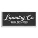 Stupell Industries Rustic Wash Dry Fold Laundry Room Text Sign Wood in Brown | 1.5 D in | Wayfair am-233_wfr_10x24