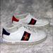 Gucci Shoes | Gucci Ace Sneaker With Crystals Size: 37 1/2 | Color: White | Size: 37.5 = 7.5 Us (Runs Large)