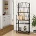 Lark Manor™ Finland Wrought Iron Baker's Rack Wrought & Cast Iron/Metal in Black/Gray | 73.2 H x 30.3 W x 15.8 D in | Wayfair