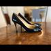 Kate Spade Shoes | Kate Spade Peep-Toe Black Patent Leather Pump, Stiletto | Color: Black | Size: 9b