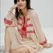 Free People Tops | Free People Embroidered Tunic Dress | Color: Cream/Red | Size: M