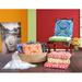 Bungalow Rose Cotton Handmade Chair Pad Outdoor Cushion Cotton Blend in Orange/Red | 3 H x 16 W in | Wayfair 42E06ACA0FF64F828F0ABBEB361DB78A