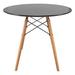 Corrigan Studio® Dezha 31.5" Birch Four Leg Dining Table Wood/Metal in Black | 30 H x 31.5 W x 31.5 D in | Wayfair A874893EB4824F9DB0FE9D5031DC82D5