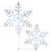 The Holiday Aisle® Hexagon Ice Crystal Snowflake Pair w/ LED Light in White | 24 H in | Wayfair 59AB55D682154DF3AF3E2D4C06891569