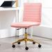 Everly Quinn Auctin Modern Velvet Office Task Chair Upholstered in Green | 34 H x 22 W x 22 D in | Wayfair A86CD763E5D84C2D9FF4EF6FC54023F3