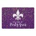18 x 27 x 1 in Kitchen Mat - The Holiday Aisle® Darlow Time of Party Gras Kitchen Mat Synthetics | 18 H x 27 W x 1 D in | Wayfair