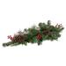 Northlight Seasonal 32" Decorated Artificial Pine Christmas Candle Holder Centerpiece Plastic in Green | 6 H x 12 W x 32 D in | Wayfair