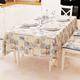 PETTI Artigiani Italiani - Tischdecke, Tischdecke, Tischdecke für die Küche aus Baumwolle, Design Lidia Blau X18 Plätze (140 x 360 cm), 100% Made in Italy