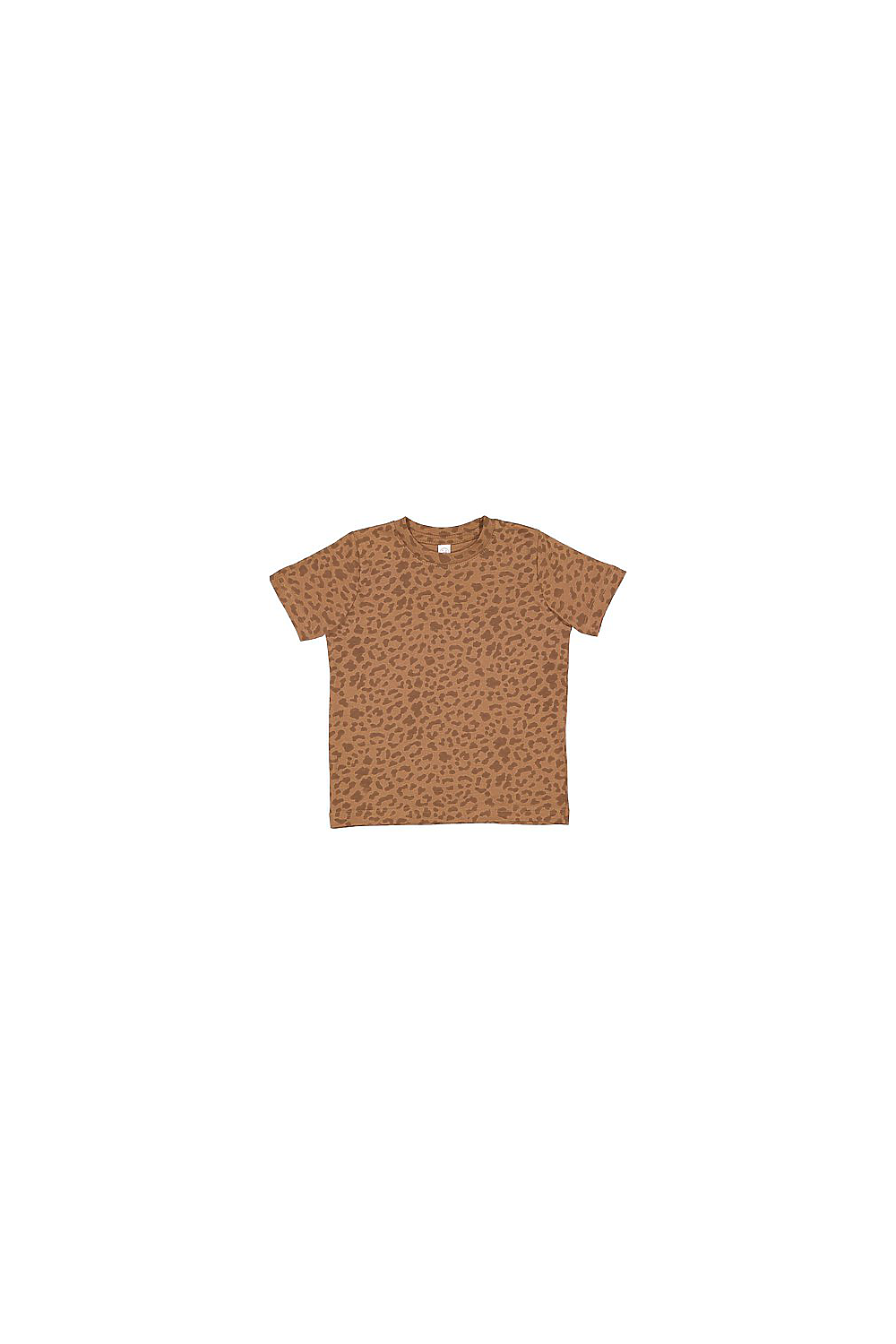 Rabbit Skins 3321 Toddler Fine Jersey T Shirt in Brown Leopard size 4 | Cotton LA3321, RS3321
