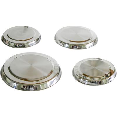 Haushalt - 4x Edelstahl Herdabdeckplatte - Herdabdeckung Herdplatten Abdeckung Schutzplatte Image