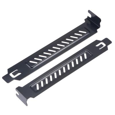 PCI Slot Covers with Screws for PC Case Airflow and Dustproof Black 4pcs - 121 x 22 x 12 mm