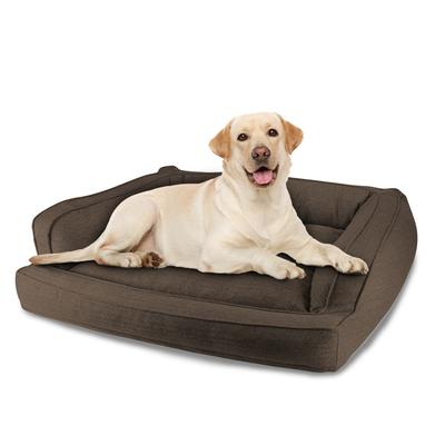 Canine Creations Brown Sofa Dog Bed, 50" L X 39" W X 13" H, X-Large