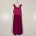 Anthropologie Dresses | Anthropologie Left Of Center Tulipan Tank Hi Low Dress Raspberry Womens Size M | Color: Pink/Red | Size: M