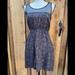 Anthropologie Dresses | Anthropologie | Maeve Floral & Polka Dot Dress | Small | Color: Blue/Gold | Size: S