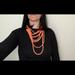 Anthropologie Jewelry | Anthropologie Layered Necklace | Color: Orange | Size: Os