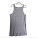 American Eagle Outfitters Dresses | American Eagle Outfitters Tank Too Dress Aoe Cotton Blend Grey Waffle Knit Dress | Color: Gray | Size: Xl