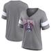 Women's Fanatics Branded Heathered Gray Colorado Avalanche 2022 Stanley Cup Champions Banner V-Neck Triblend T-Shirt