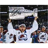 Nathan MacKinnon Colorado Avalanche Autographed 2022 Stanley Cup Champions 8" x 10" Raising Photograph