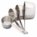 Good Cook 4-Cup Stainless Steel Measuring Cup Set Stainless Steel in Gray | 2 H x 10 W x 14 D in | Wayfair 19850