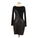 CATHERINE Catherine Malandrino Casual Dress - Sheath: Black Solid Dresses - Used - Size 8