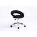 Everly Quinn Velvet Task Chair Upholstered in Black | 29 H x 20 W x 12 D in | Wayfair 2DED92844AD447FBA8902F941A39624C