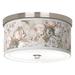 Rosy Blossoms Giclee Nickel 10 1/4" Wide Ceiling Light